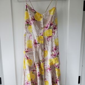 F21 linen printed dress